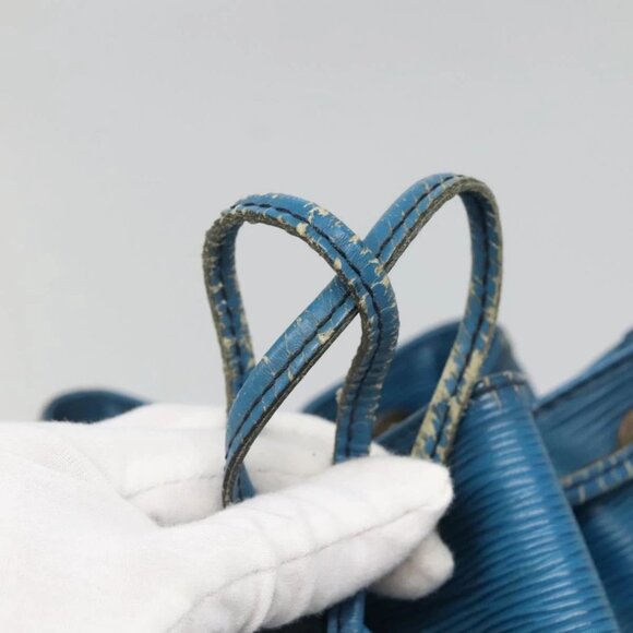 LOUIS VUITTON Epi Petit Noe Shoulder Bag Blue M44105 LV Auth 139956 - Picture 10 of 15